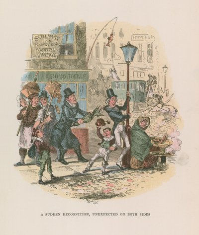 Illustratie voor Nicholas Nickleby door Hablot Knight Browne
