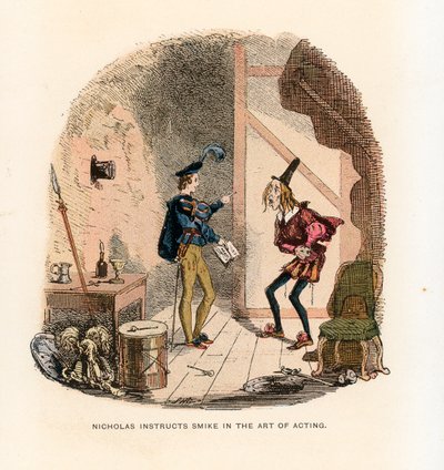 Illustratie voor Nicholas Nickleby door Hablot Knight Browne