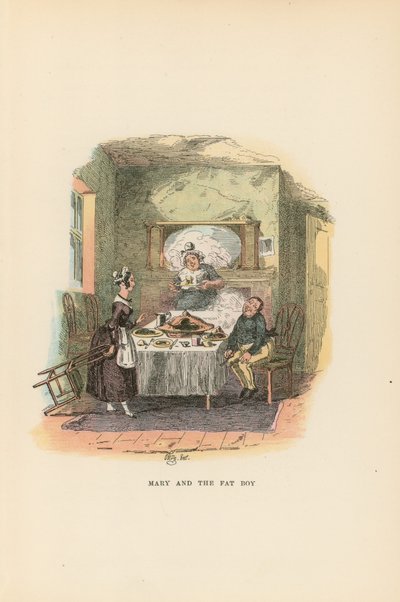 Illustratie voor Pickwick Papers door Hablot Knight Browne
