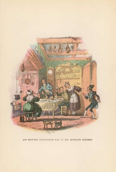 Illustratie voor Pickwick Papers door Hablot Knight Browne