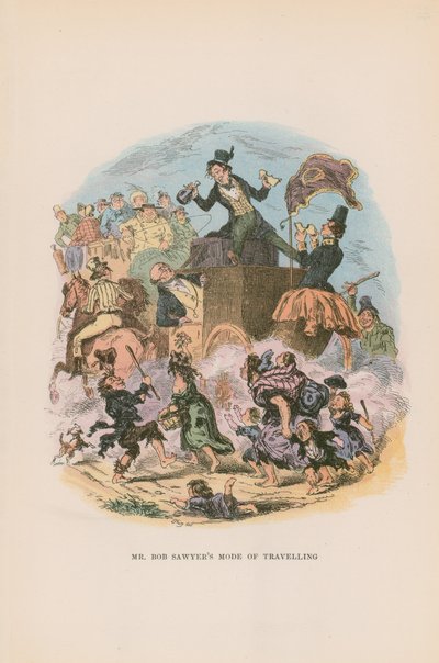 Illustratie voor Pickwick Papers door Hablot Knight Browne