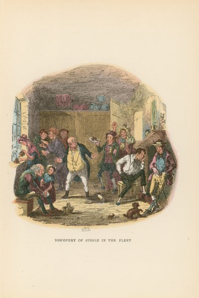 Illustratie voor Pickwick Papers door Hablot Knight Browne