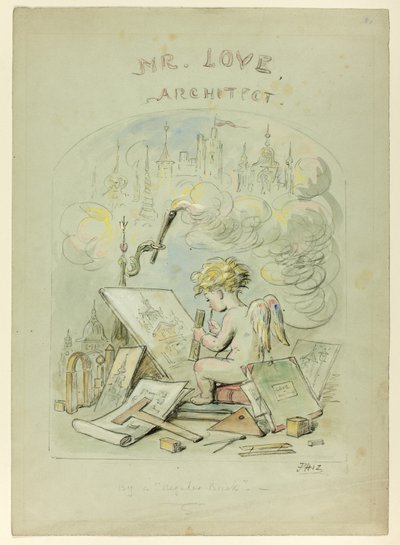 Mr. Love, Architect door Hablot Knight Browne