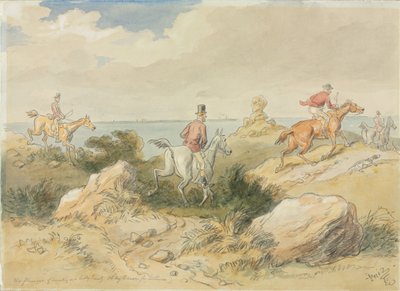 De geneugten van de jacht door Hablot Knight Browne
