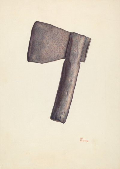 Bijl door Hal Blakeley