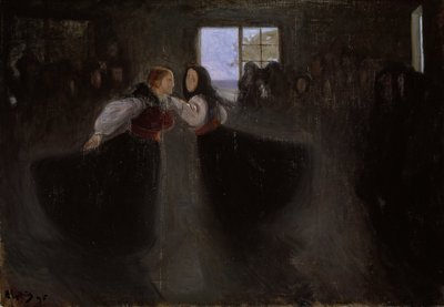 Dansende meisjes door Halfdan Egedius