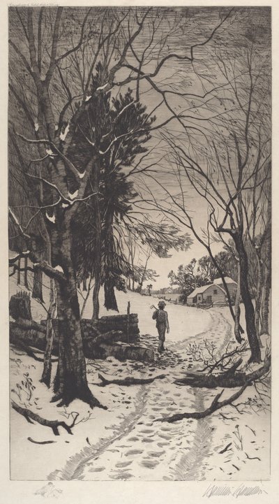 Zonder titel (Winterlandschap) door Hamilton Hamilton