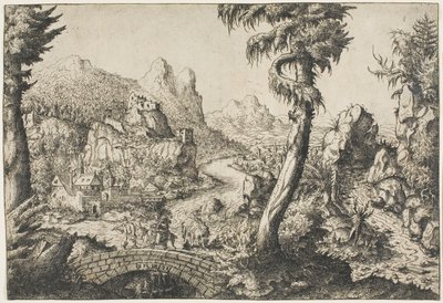 De vlucht naar Egypte door Hanns Lautensack