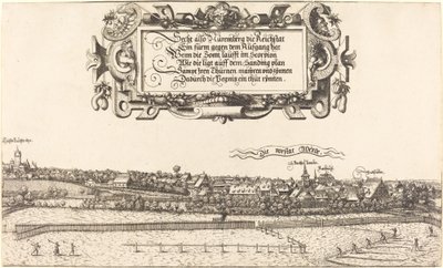 Uitzicht op Neurenberg vanuit het oosten (rechter gedeelte) door Hanns Lautensack