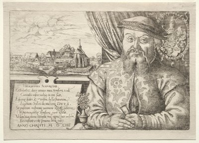 Hieronymus Schurstab, burgemeester van Neurenberg door Hanns Sebald Lautensack