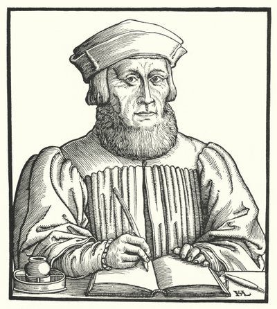 Johannes Aventinus, Beierse Renaissance-humanist, historicus en filoloog door Hanns Sebald Lautensack