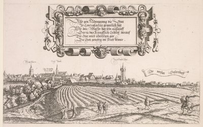 Panoramisch uitzicht op Neurenberg: Rechter gedeelte door Hanns Sebald Lautensack