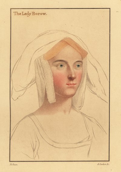 Alice London of Catherine Clifton of Catherine Parr door Hans (after) Holbein the Younger