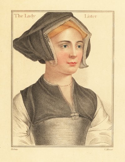 Isabel Shirley, vrouw van Engelse opperrechter Sir Richard Lyster, 1812 (gravure) door Hans (after) Holbein the Younger