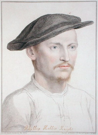 Philip Hobbie, gegraveerd door Francesco Bartolozzi 1796 door Hans (after) Holbein the Younger