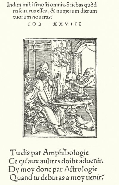 De Astroloog door Hans (after) Holbein the Younger