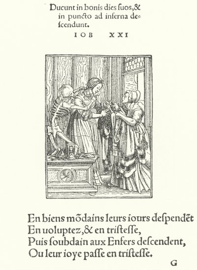 De Gravin, of Bruid door Hans (after) Holbein the Younger
