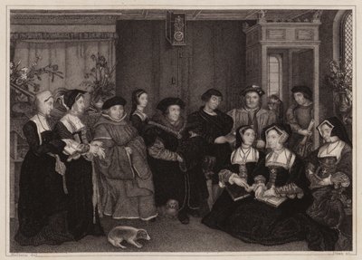 De Familie van Sir Thomas More door Hans (after) Holbein the Younger