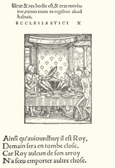 De koning (gravure) door Hans (after) Holbein the Younger