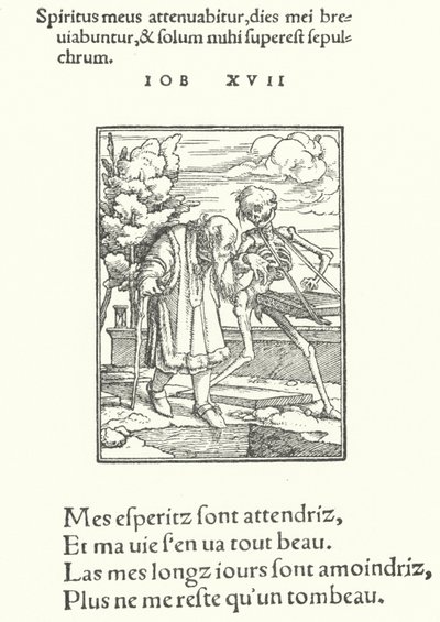 De oude man door Hans (after) Holbein the Younger