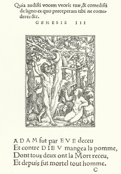 De verleiding door Hans (after) Holbein the Younger