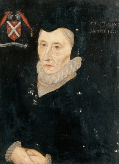 Bess van Hardwick, Gravin van Shrewsbury, ca. 1720 door Hans (follower of) Holbein the Younger