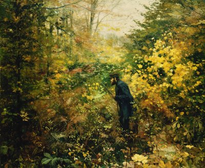 De Jager, 1887 door Hans Andersen Brendekilde