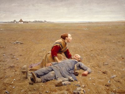 Uitgeput of De Martelaar door Hans Andersen Brendekilde