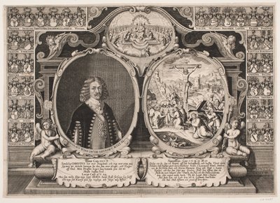 Niels Windet naar Grundet en een voorstelling van Christus aan het kruis door Hans Andreas Greys