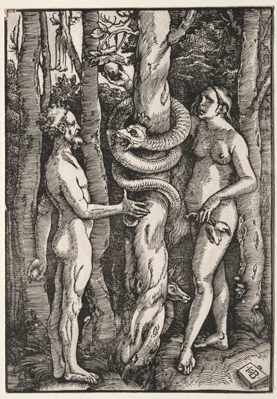 Adam en Eva door Hans Baldung