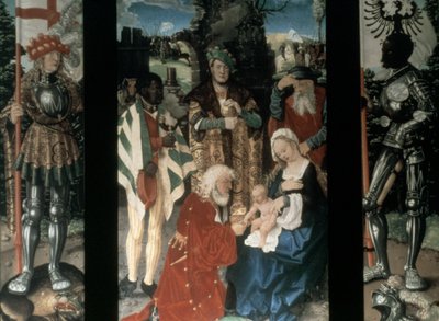 Aanbidding der Wijzen, 1507 door Hans Baldung