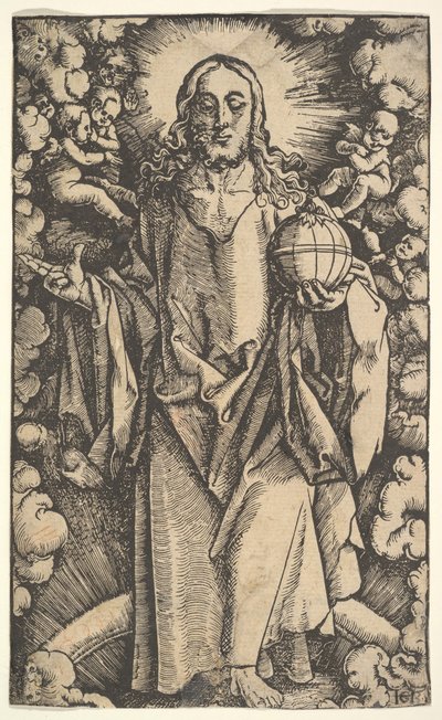 Christus met een wereldbol, 15e-16e eeuw door Hans Baldung