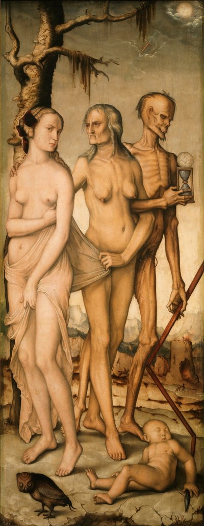 De leeftijden en de dood door Hans Baldung Grien