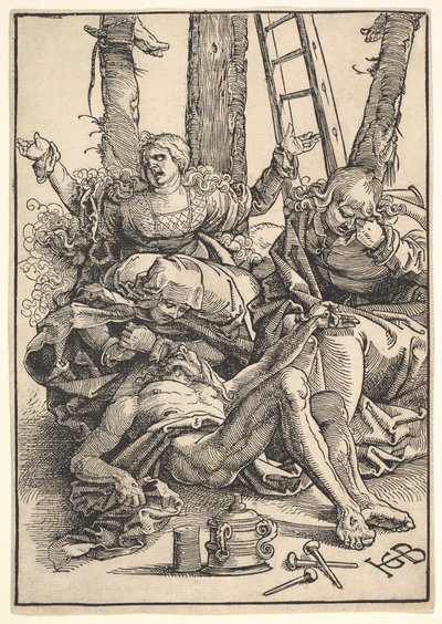 De klaagzang voor Christus, 1510 door Hans Baldung