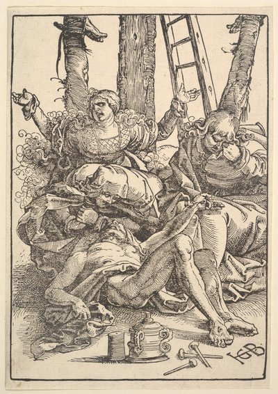 Rouw om Christus door Hans Baldung