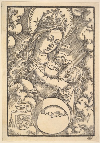Madonna Lactans, uit Enchiridon poeticum, 1515 door Hans Baldung