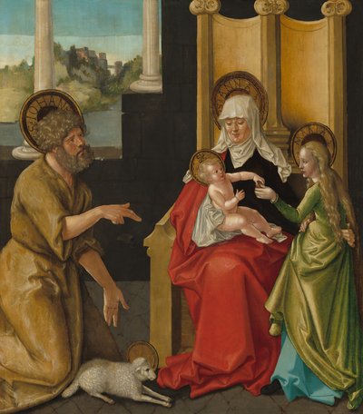 Sint-Anna met het Christuskind, de Maagd en Sint-Jan de Doper, ca. 1511 door Hans Baldung