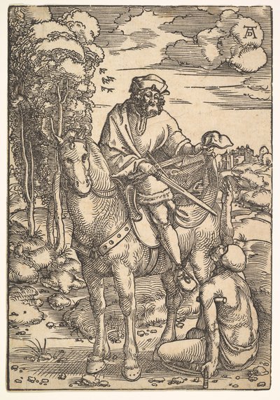 Sint Maarten te Paard, 15e-16e eeuw door Hans Baldung