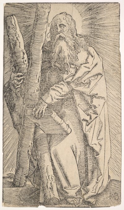St. Andreas uit Christus en de apostelen door Hans Baldung
