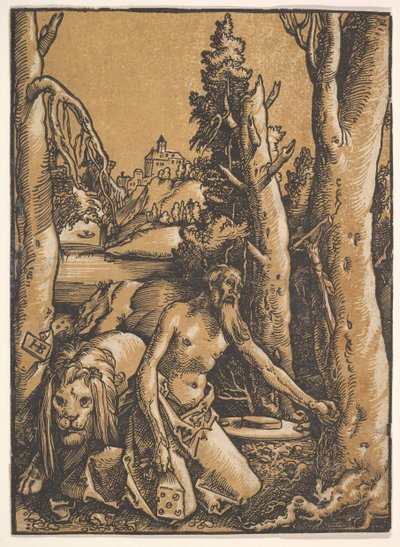 St. Hiëronymus in de Woestijn, ca. 1511 door Hans Baldung