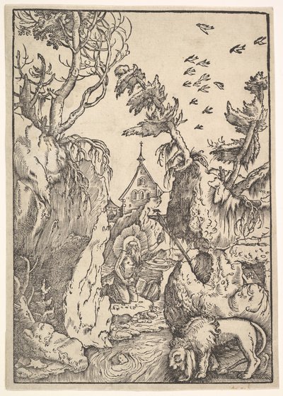 Sint Hiëronymus in de Woestijn, ca. 1511 door Hans Baldung