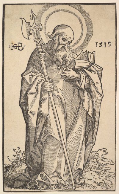 Sint Mattheüs uit Christus en de apostelen, 1519 door Hans Baldung