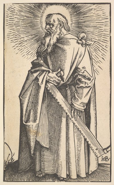 St. Simon uit Christus en de Apostelen, 1519 door Hans Baldung