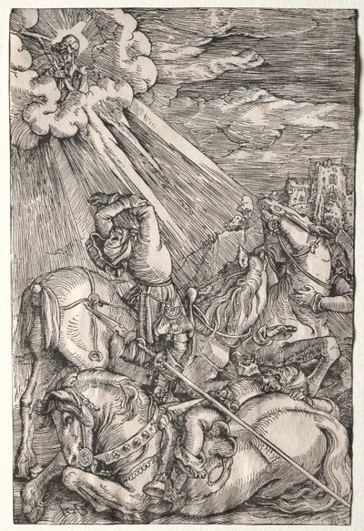 De Bekering van St. Paulus door Hans Baldung