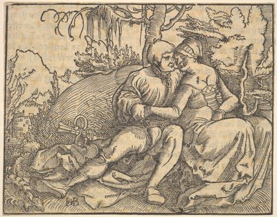 Het zesde gebod, uit Die zehe gebot door Hans Baldung