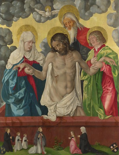 De Drie-eenheid en Mystieke Pietà door Hans Baldung