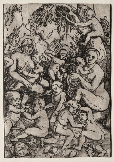 De Twee Moeders door Hans Baldung