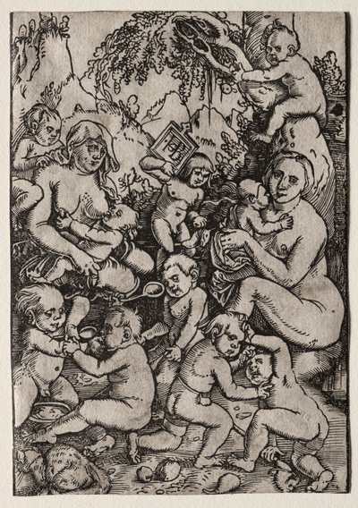 De Twee Moeders door Hans Baldung