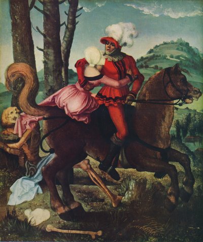 De ridder, het jonge meisje en de Dood, ca. 1510, 1939 door Hans Baldung