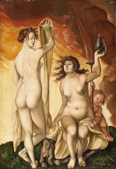 Twee Heksen door Hans Baldung